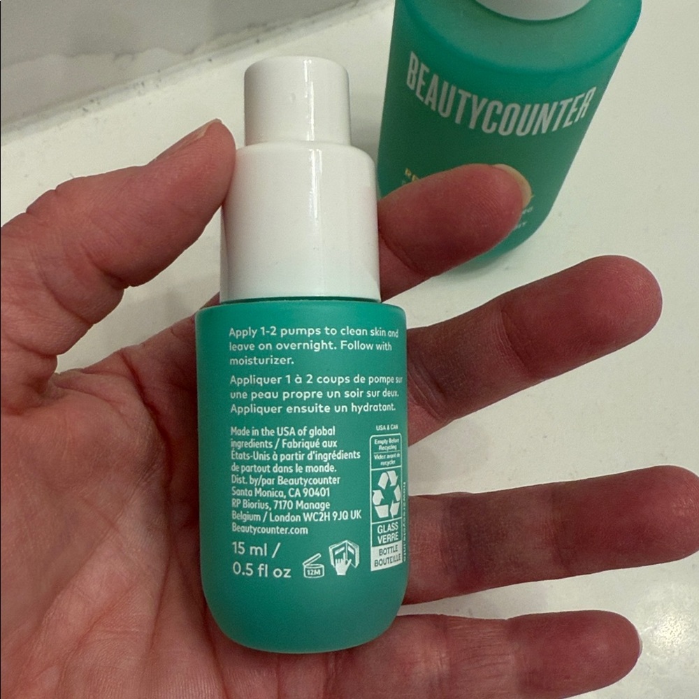 Beautycounter Overnight Peels .5 oz and 1.7 - Picture 2 of 4